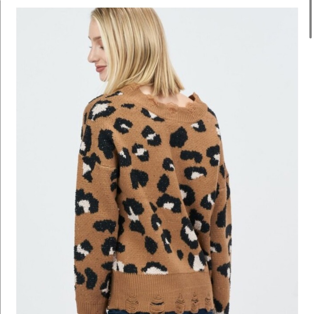 Cheetah print sweater